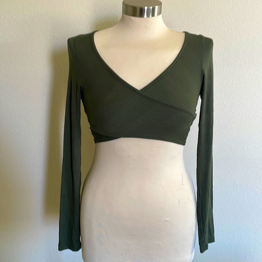 Olive crop top